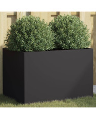 Jardinière noir 62x40x39 cm acier | Mobilier & Déco