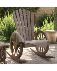 Chaises à bascule Adirondack lot de 2 bois de sapin massif | Mobilier & Déco