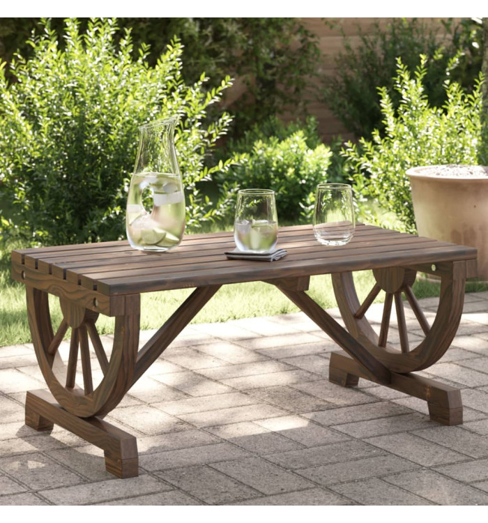Table basse de jardin 90x50x40 cm bois de sapin massif | Mobilier & Déco