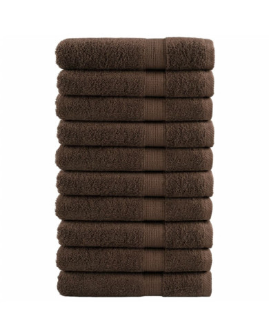 Serviettes de qualité supérieure SOLUND 10 pcs marron 600 g/m² | Mobilier & Déco