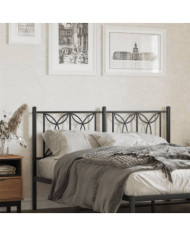 Tête de lit métal noir 140 cm | Mobilier & Déco