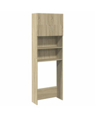 Meuble de machine à laver Chêne Sonoma Bois d'ingénierie | Mobilier & Déco