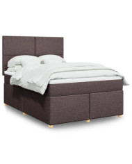 Sommier à lattes de lit avec matelas Marron foncé 160x200 cm | Mobilier & Déco
