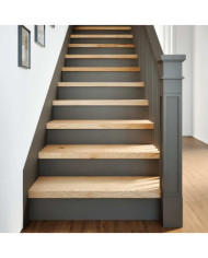 Marches d'escalier 8 pcs non traité 80x30x2cm bois chêne massif | Mobilier & Déco