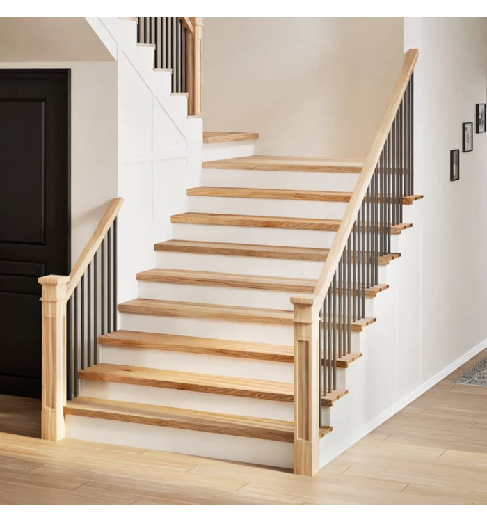 Marches d'escalier 20 pcs non traité bois de chêne massif | Mobilier & Déco