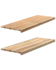 Appuis de fenêtre 2 pcs non traité 110x40x2cm bois chêne massif | Mobilier & Déco