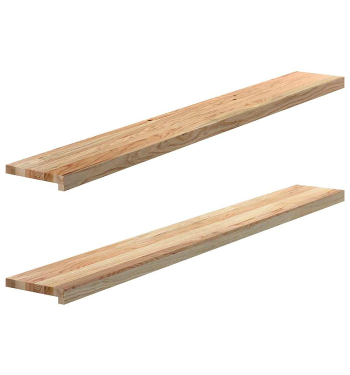 Appuis de fenêtre 2 pcs non traité 160x20x2cm bois chêne massif | Mobilier & Déco
