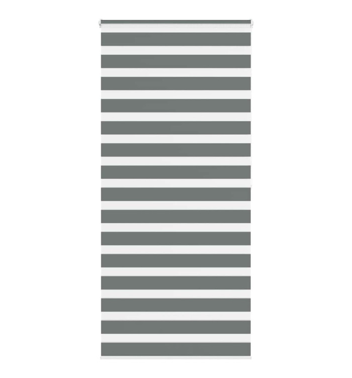 Store zèbre gris foncé largeur du tissu 105,9 cm polyester | Mobilier & Déco
