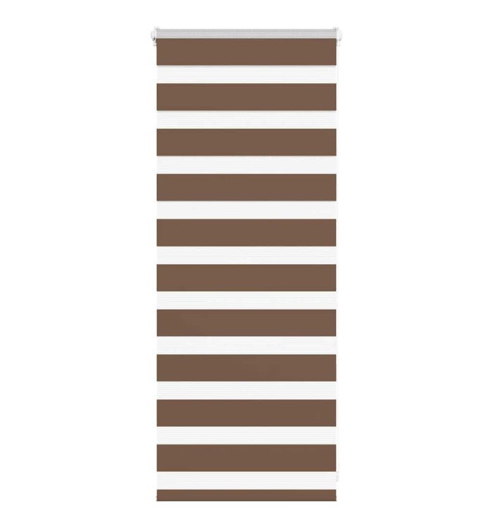 Store zèbre marron 60x100 cm largeur du tissu 55,9 cm polyester | Mobilier & Déco