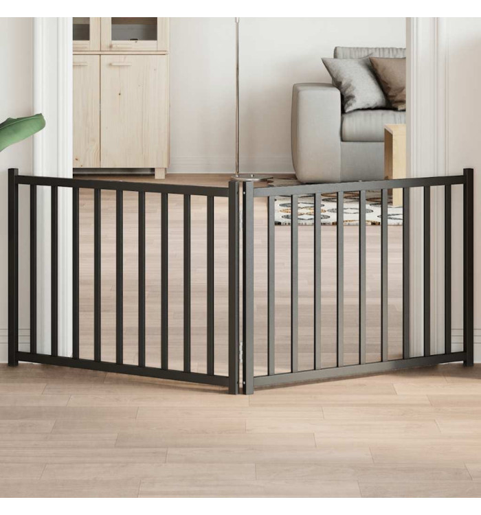 Barrière pour chien pliable 2 panneaux 160 cm bois sapin massif | Mobilier & Déco