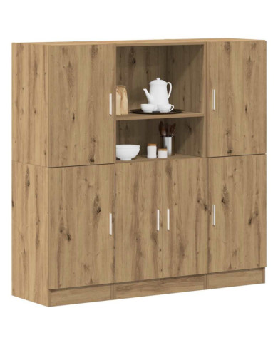 Ensemble d'armoires de cuisine 3 pcs chêne artisanal | Mobilier & Déco