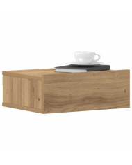 Tables de chevet flottantes 2 pcs chêne artisanal 40x32x15 cm | Mobilier & Déco