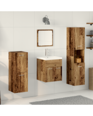 Set de Meubles de Salle de Bain 5 Pièces Bois Ancien | Mobilier & Déco