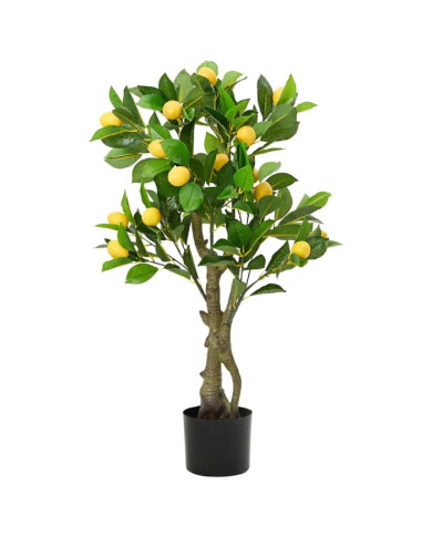 Citronnier artificiel 234 feuilles 90 cm vert | Mobilier & Déco