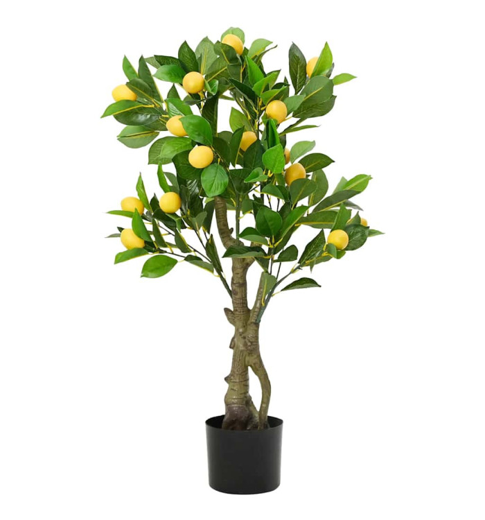 Citronnier artificiel 234 feuilles 90 cm vert | Mobilier & Déco