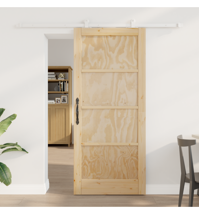 Porte coulissante avec kit de montage ORKDAL Bois massif de pin, Porte intérieure ORKDAL 86x198,5x4 cm Bois massif de pin | Mo