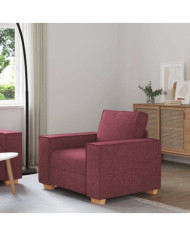 Canapé Fauteuil Rouge Vin 60 cm Tissu | Mobilier & Déco