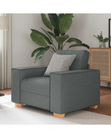 Canapé Fauteuil Gris Foncé 60 cm Tissu | Mobilier & Déco