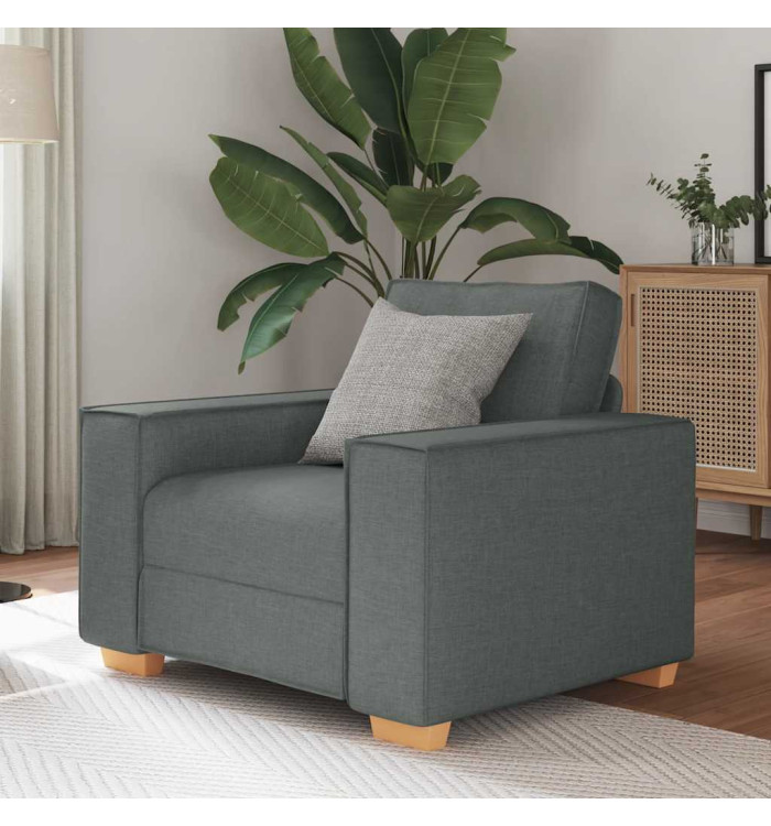 Canapé Fauteuil Gris Foncé 60 cm Tissu | Mobilier & Déco