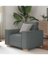 Canapé Fauteuil Gris Foncé 60 cm Tissu | Mobilier & Déco