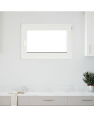 Fenêtre de sous-sol« RISOR » 90 x 50 cm oscillo-battante DIN droite blanche | Mobilier & Déco