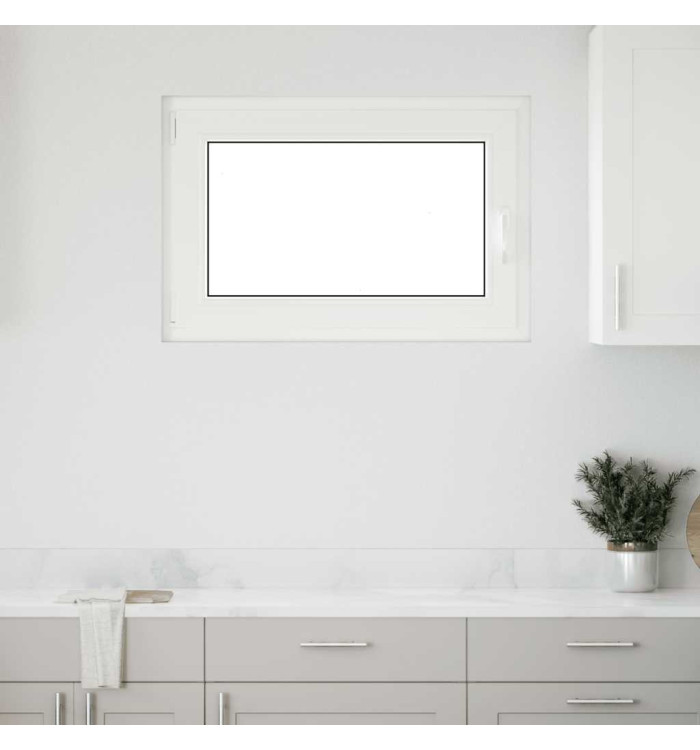 Fenêtre de sous-sol« RISOR » 90 x 50 cm oscillo-battante DIN gauche blanche | Mobilier & Déco