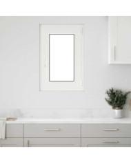 Fenêtre de sous-sol« RISOR » 50 x 75 cm oscillo-battante DIN gauche blanche | Mobilier & Déco