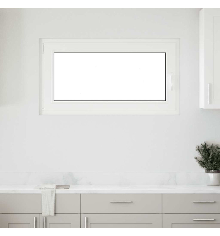 Fenêtre de sous-sol« RISOR » 110 x 70 cm oscillo-battante DIN gauche blanche | Mobilier & Déco