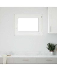 Fenêtre de sous-sol« RISOR » 80 x 70 cm oscillo-battante DIN droite blanche | Mobilier & Déco