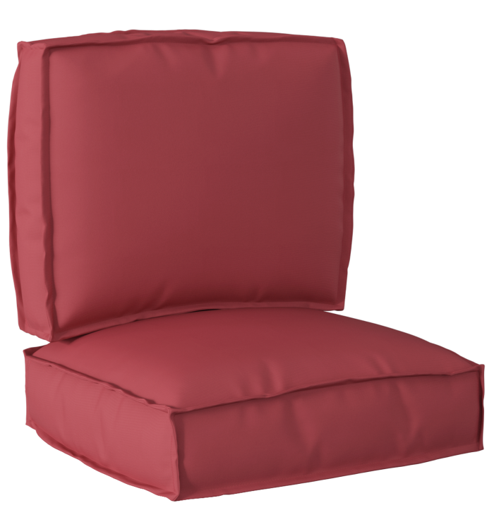 Ensemble de coussins de palette 2 pièces Rouge vin tissu Oxford | Mobilier & Déco