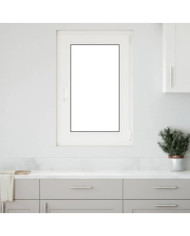 Fenêtre de sous-sol« RISOR » 60 x 80 cm oscillo-battante DIN gauche anthracite | Mobilier & Déco