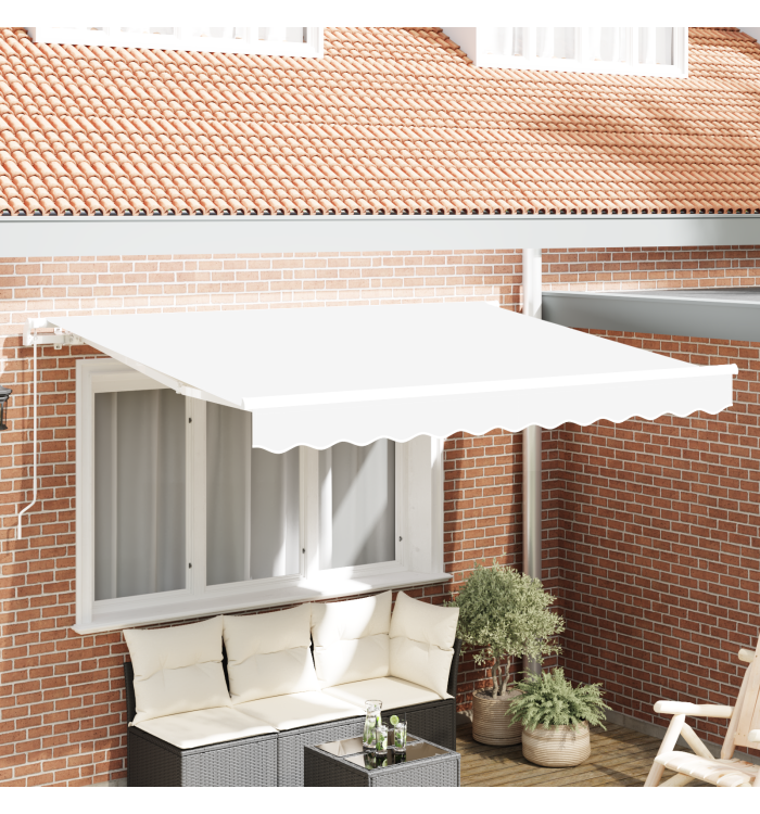 Tissu de remplacement d'auvent pour cadre de 2,5x2 m Blanc | Mobilier & Déco