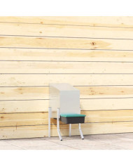 Nichoir à poules1 compartiment avec pieds en acier galvanisé | Mobilier & Déco