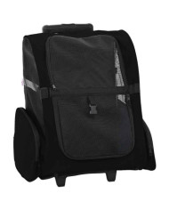 Chariot pour animaux de compagnie 3 en 1 Design Noir 48 x 32 x 57 cm Tissu Oxford | Mobilier & Déco