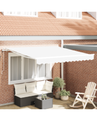 Auvent rétractable automatique blanc 300x250 cm | Mobilier & Déco