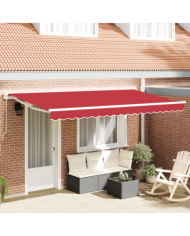 Tissu de Remplacement pour Store 4x2 m Rouge | Mobilier & Déco