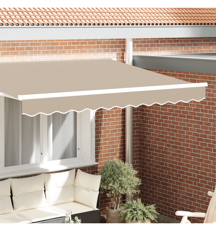 Auvent Valance pour cadre de 2,5 m Beige 2,3x0,2 m | Mobilier & Déco
