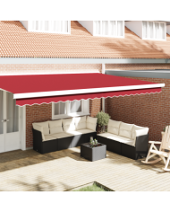Valance de store pour cadre de 5 m Rouge 4.8x0.2 m | Mobilier & Déco