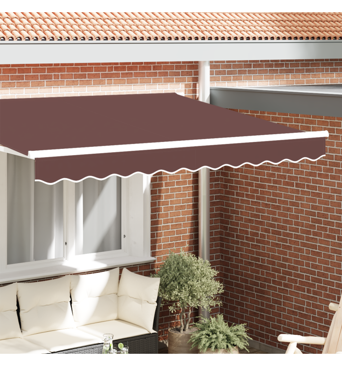 Valance de Auvent pour Cadre de 2.5m Marron 2.3x0.2m | Mobilier & Déco