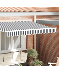 Valance de store pour cadre de 2.5 m noir et blanc 2.3x0.2 m | Mobilier & Déco