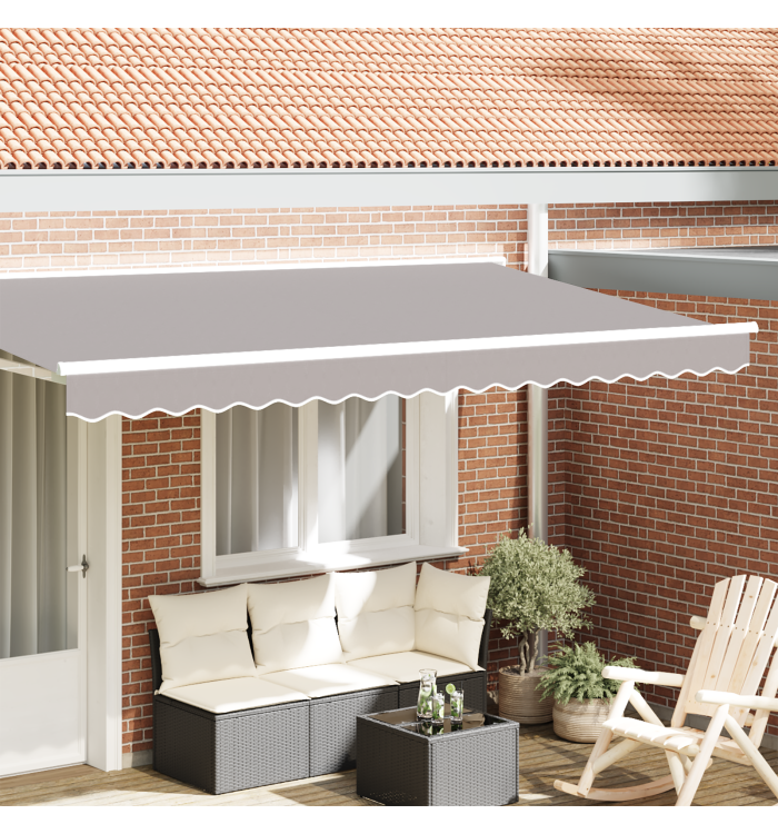 Valence de store pour cadre de 4 m Gris clair 3.8x0.2 m | Mobilier & Déco