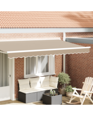 valance d'auvent pour cadre de 4 m Beige 3.8x0.2 m | Mobilier & Déco