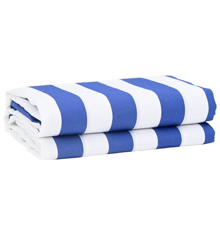 Tissu de remplacement de store bleu et blanc 10x1.6 m | Mobilier & Déco