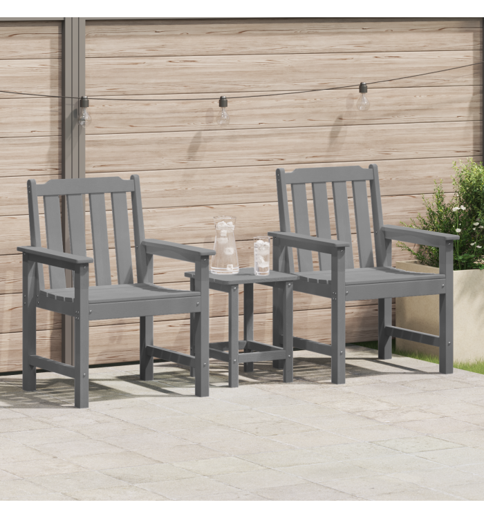Chaises de salle à manger 2 pcs Gris clair HDPE | Mobilier & Déco
