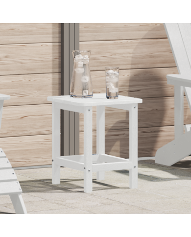 Table d'appoint Adirondack blanche 38x38x45 cm HDPE | Mobilier & Déco