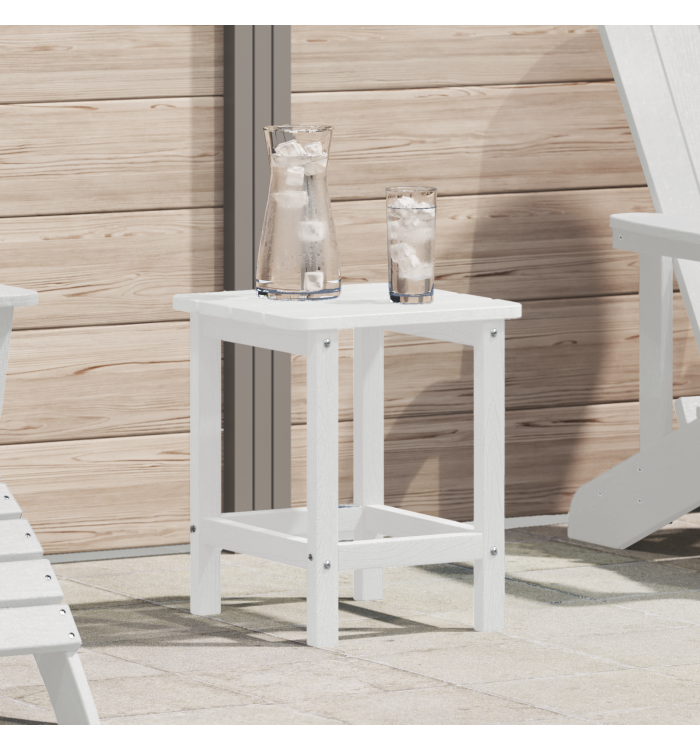 Table d'appoint Adirondack blanche 38x38x45 cm HDPE | Mobilier & Déco