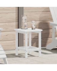 Table d'appoint Adirondack blanche 38x38x45 cm HDPE | Mobilier & Déco