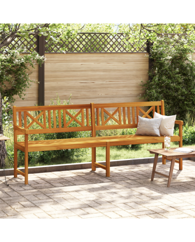 Banc de jardin 220x56x90 cm en bois massif d'acacia | Mobilier & Déco