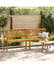 Banc de jardin 220x56x90 cm en bois massif d'acacia | Mobilier & Déco