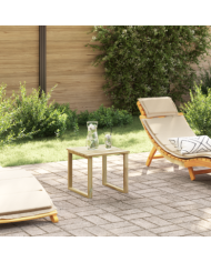 Table de bain de soleil 40x40x36 cm en bois de pin imprégné | Mobilier & Déco